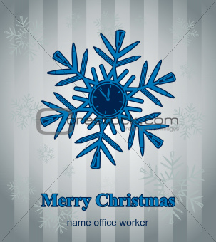 Christmas snowflake out of office supplies