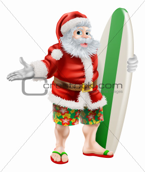 Surf Santa