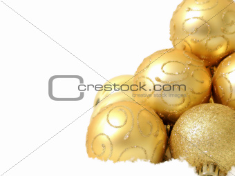 Christmas gold balls