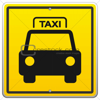 Taxi Sign in New York