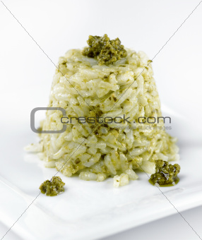 Risotto With Pesto Sauce 