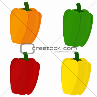 All sweet pepper colors