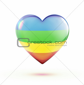 Multicolored heart shape 