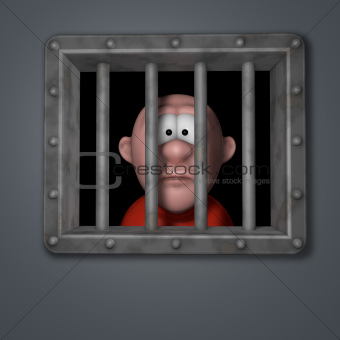 cartoon guy in prison