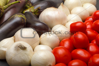 Multicolored Vegetable Variety background