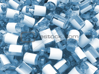 Heap of Medical Ampoules.