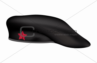 The revolutionary (military) Beret with red star