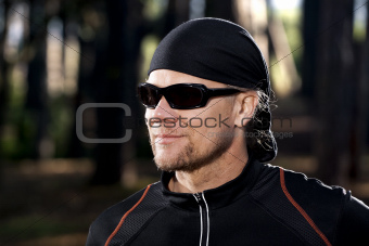 Portrait of an athletic man