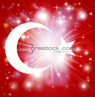 Turkish flag background