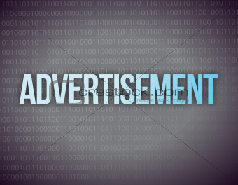 advertisement on digital screen