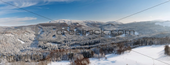 Winter landscape, Lusatian Mountains
