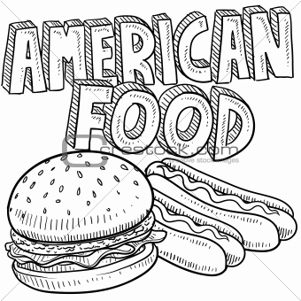 American food sketch