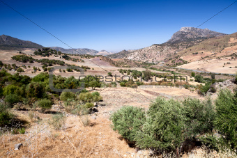 beautiful mountains close to Zahara in Spain