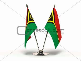 Miniature Flag of Vanuatu (Isolated)