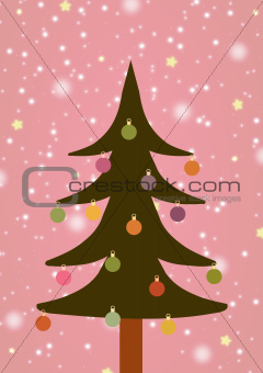 Illustrated Christmas Tree