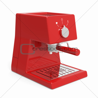 Red espresso machine