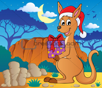 Christmas kangaroo theme image 2