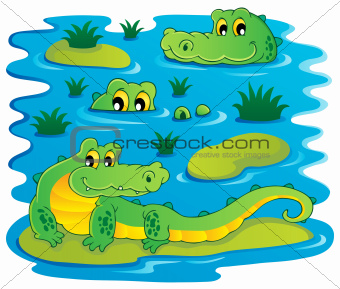 Image with crocodile theme 1