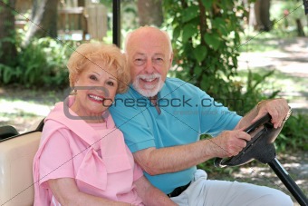 Golf Cart - Happy Seniors
