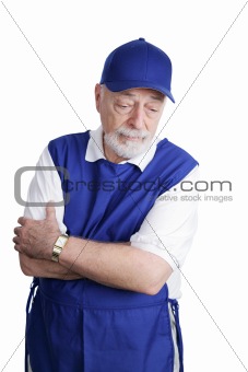 Senior Worker - Sad & Tired
