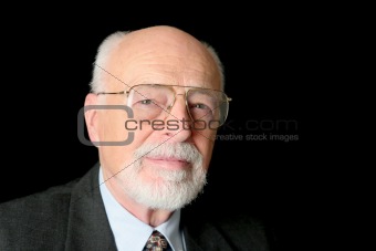 Stock Photo of Serious Senior Man