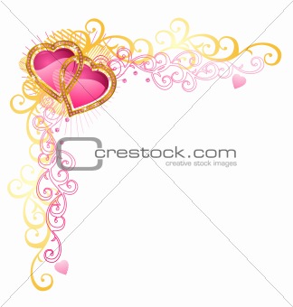 Heart of love / Vector Corner / Valentine's Day