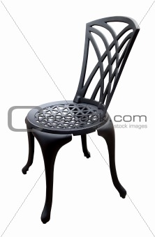 Black Iron Patio Chair