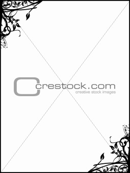 Abstract vector illustration floral frame