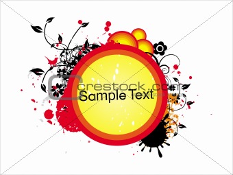 Grunge sample text illustration