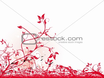Illustration of floral background