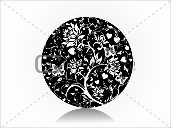 Illustration of floral circle