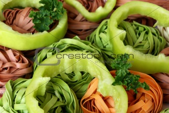 pastries and vegetables