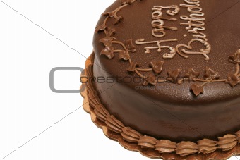 Chocolate Birthday Cake Horizontal
