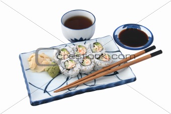 Sushi Meal Complete Isolated