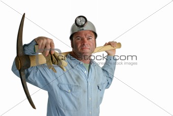 Coal Miner With Pickax 2