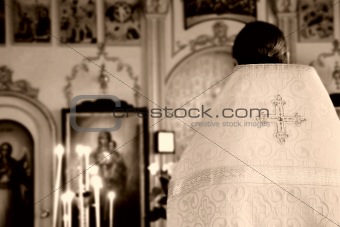 priest in orthodox church