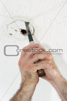 Cutting Hole For Ceiling Box