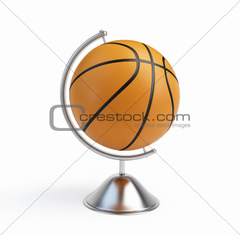 basketball ball globe