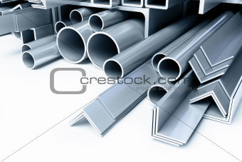 metal pipes, angles squares