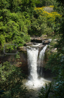 Top View of Haew suwat waterfall