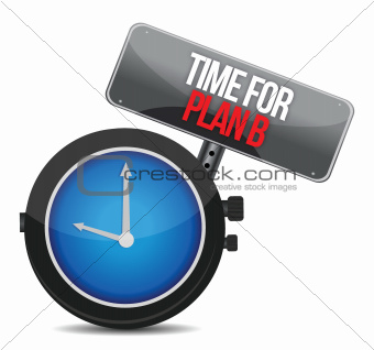 image of a nice clock with time for Plan B