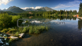 Strbske Pleso is nice lake in High Tatra - Slovakia