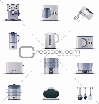 Vector domestic appliances set. Part 2