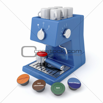 Capsule coffee machine