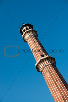 Minaret Jama Masjid Mosque, Dehli, India 