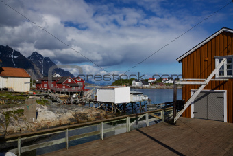 Fishing harbour on Lofoten