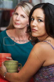 Concerned Ladies in Coffeehouse