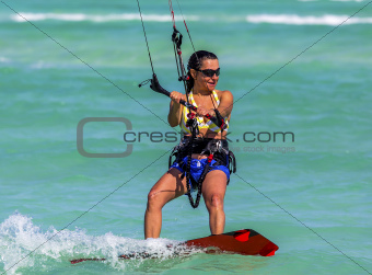 Kite-surfer girl
