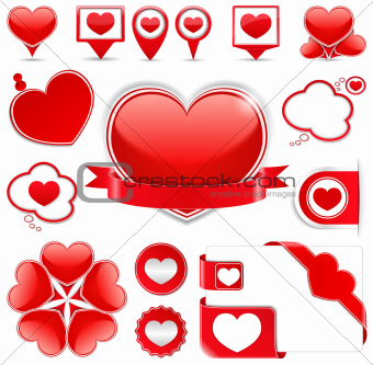 Design Elements with Hearts
