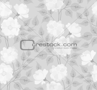 Light abstract seamless flower background
